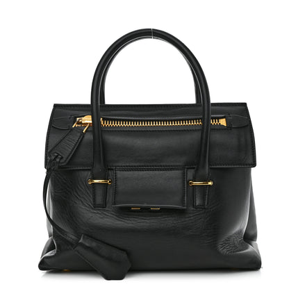Tom Ford Smooth Calfskin Medium Icon Bag Black 1 of 17
