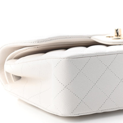 Chanel Caviar Quilted Small Double Flap White 8 of 9