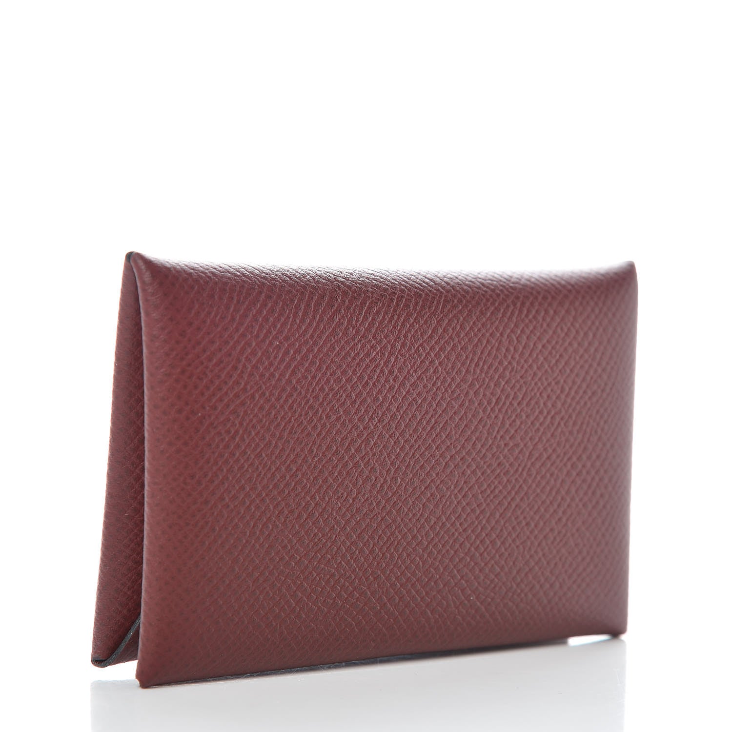 Hermes Epsom Calvi Card Case Rouge H 3 of 8