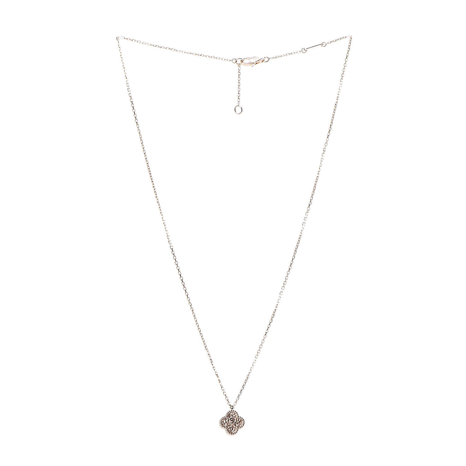Van Cleef & Arpels 18K Rose Gold Sweet Alhambra Pendant Necklace 3 of 8