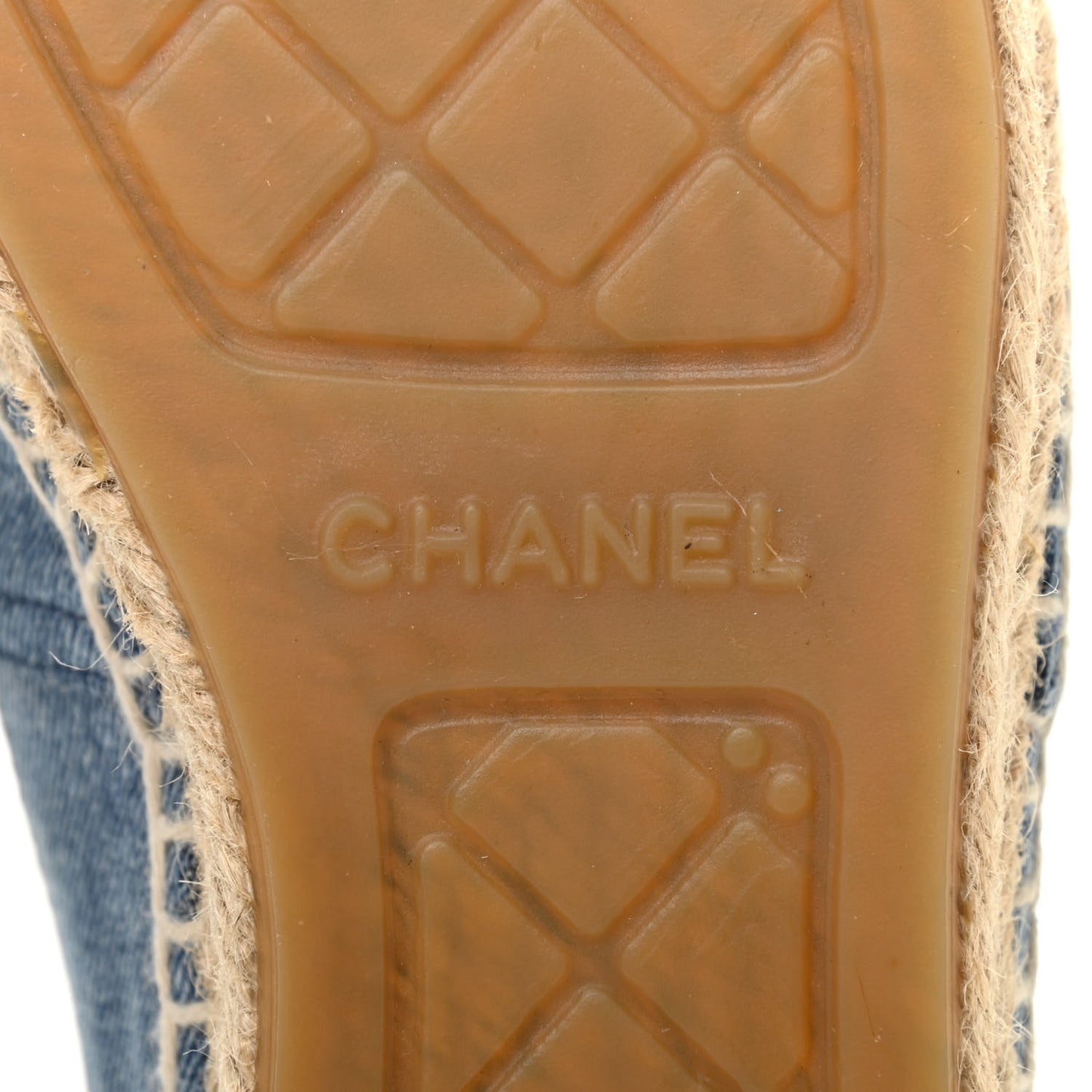 Denim CC Espadrilles 38 Blue Black