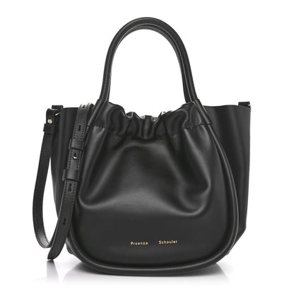 Proenza Schouler Calfskin Small Ruched Tote Black 1 of 11