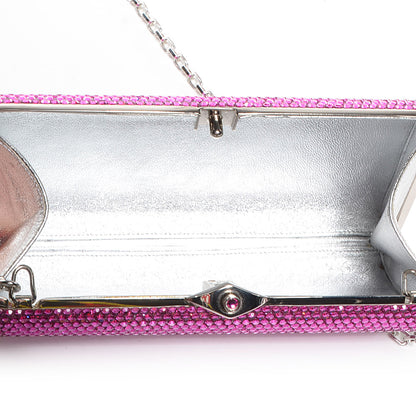 Judith Leiber Crystal Minaudiere Clutch Fuchsia 5 of 6