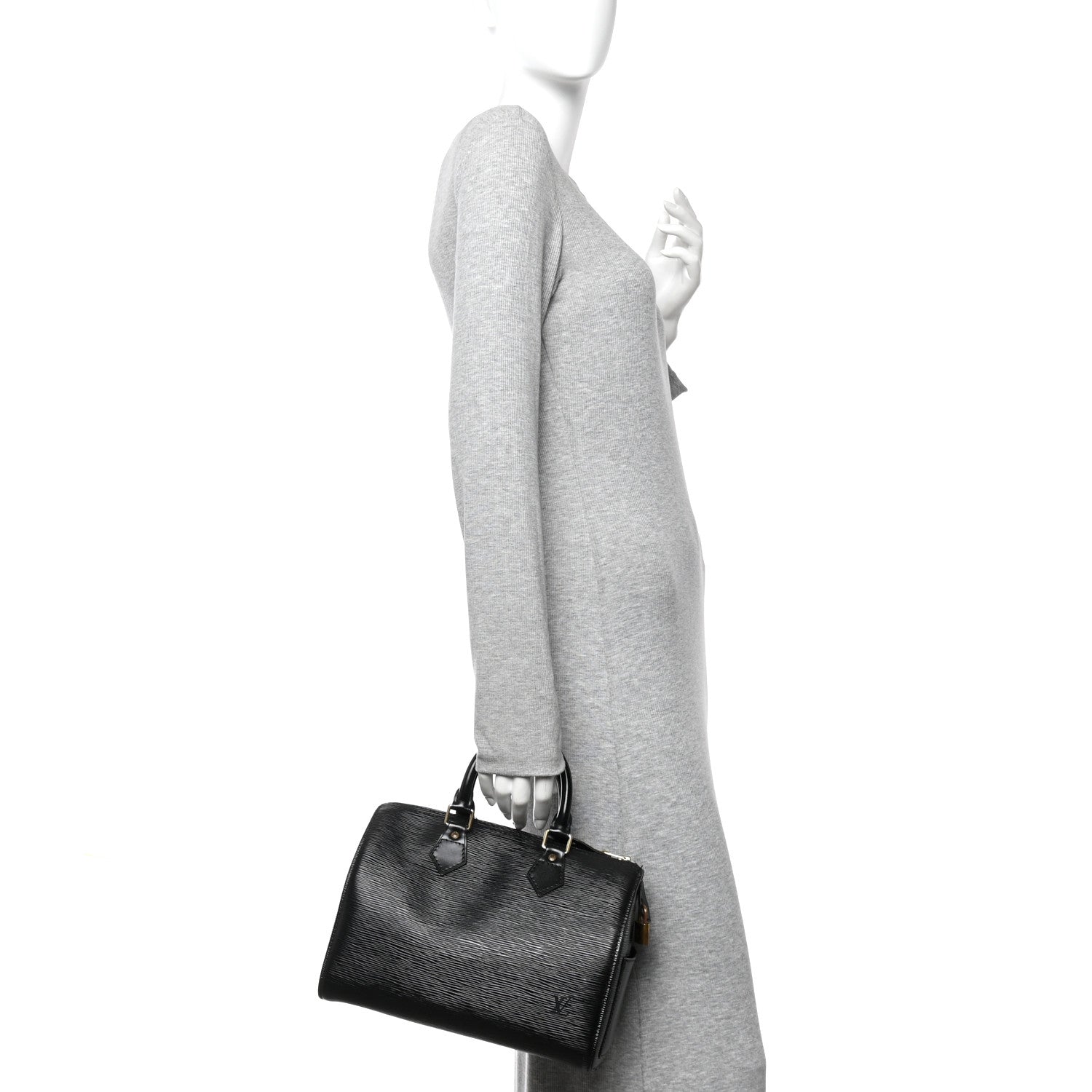 Louis Vuitton Epi Speedy 25 Black 2 of 10