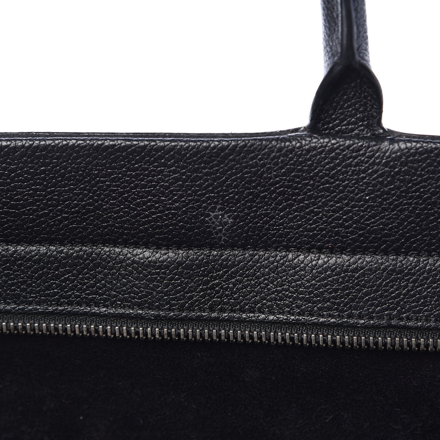 Grained Calfskin Medium Rive Gauche Cabas Black