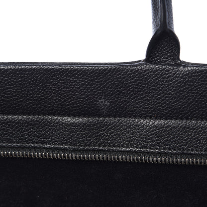 Saint Laurent Grained Calfskin Medium Rive Gauche Cabas Black 8 of 22