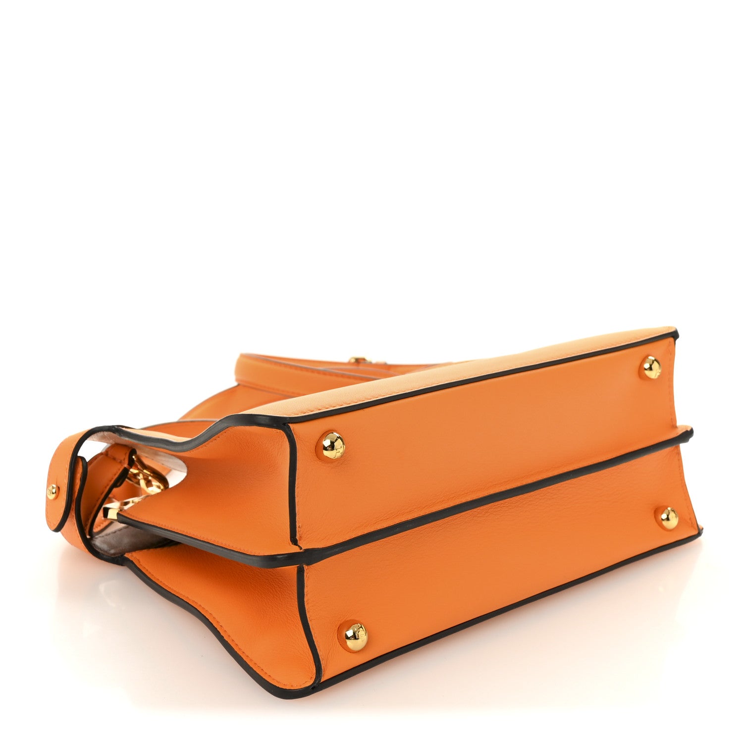 Fendi Vitello Seta Nappa Bi-Color Small Peekaboo I SEE U Satchel