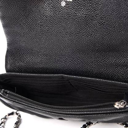 Chanel Caviar Half Moon Wallet On Chain WOC Black 6 of 8