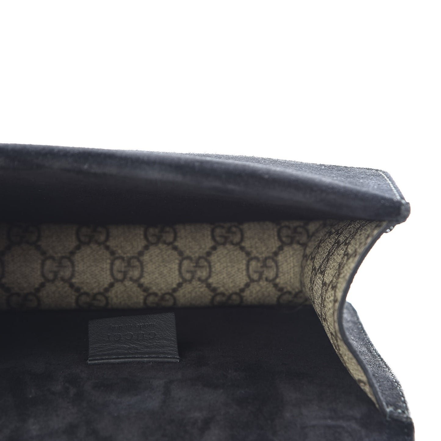GG Supreme Monogram Mini Dionysus Shoulder Bag Black