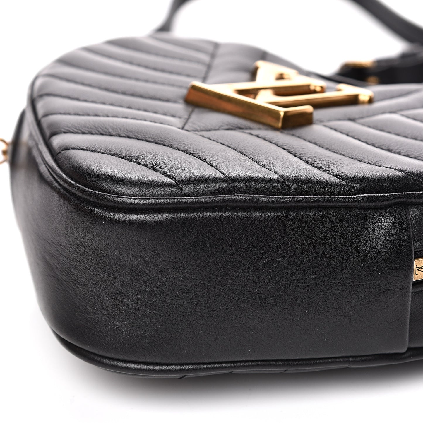 Calfskin New Wave Heart Bag Black