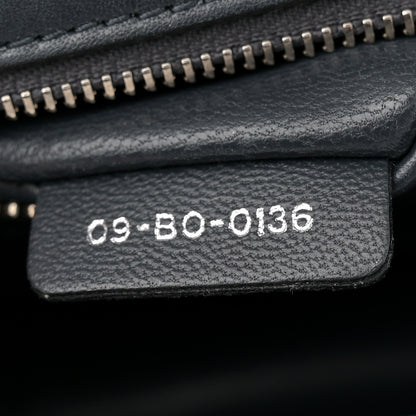 Christian Dior Metallic Patent Micro-Cannage Medium Diorama Flap Bag Silver 7 of 13