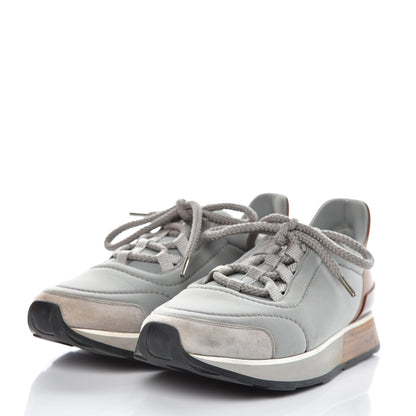 Hermes Suede Nylon Sneakers 37 Grey 3 of 14