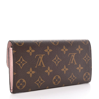 Louis Vuitton Monogram Emilie Wallet Rose Ballerine 3 of 8