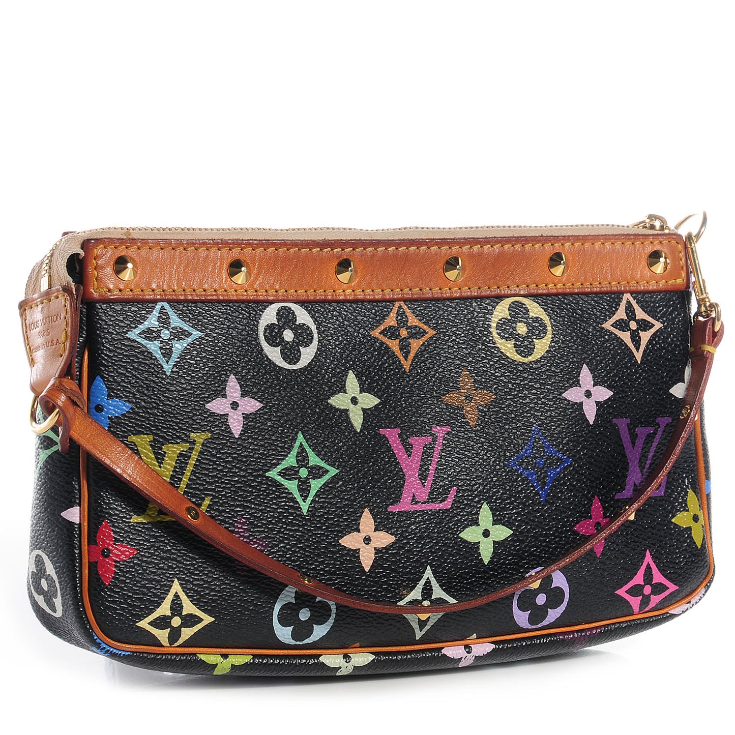 Monogram Multicolor Pochette Accessories Black