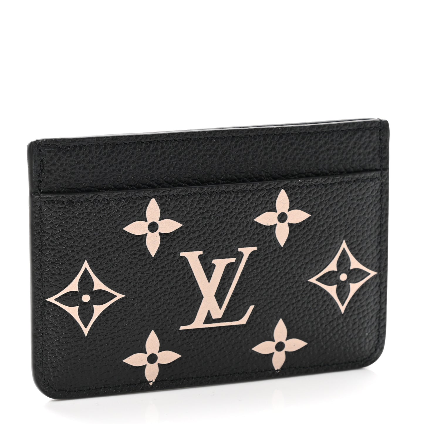 Empreinte Card Holder Black Beige