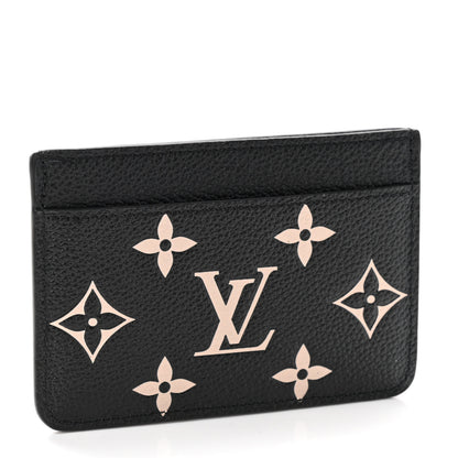 Louis Vuitton Empreinte Card Holder Black Beige 3 of 7
