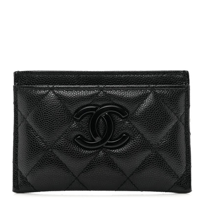Chanel Caviar Quilted My Everything Card Holder Black 1 of 9