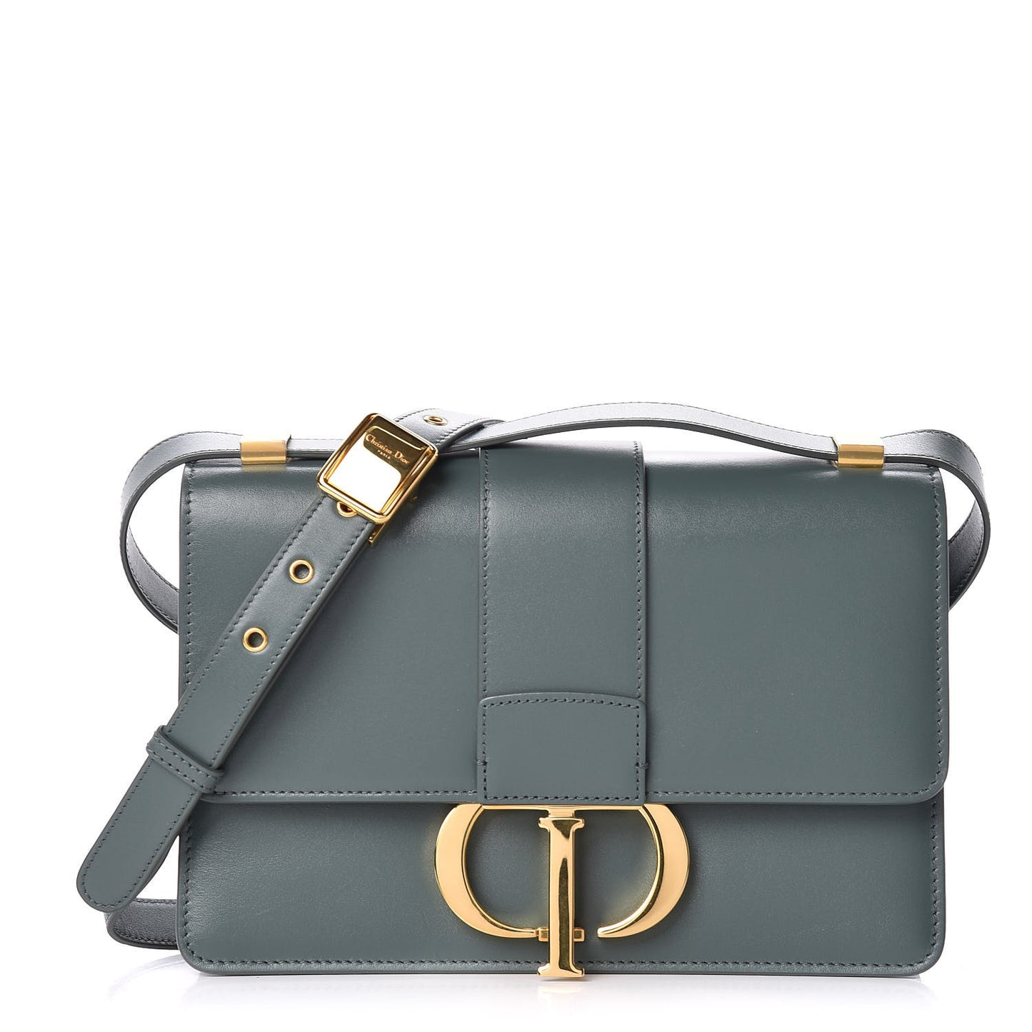 Smooth Calfskin 30 Montaigne Flap Bag Light Green