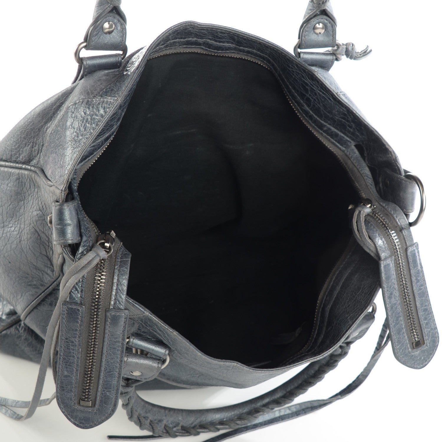 Balenciaga Agneau Classic Hardware Velo Argent Fonce 5 of 7