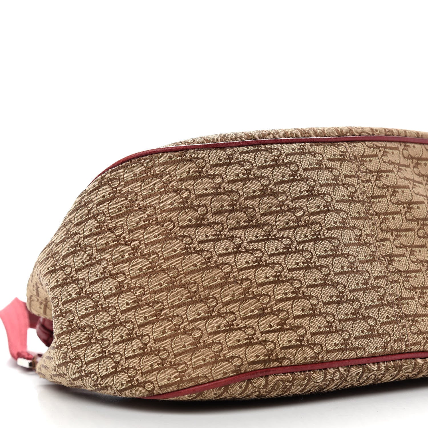 Christian Dior Monogram Street Chic Shoulder Bag Beige Red 8 of 15