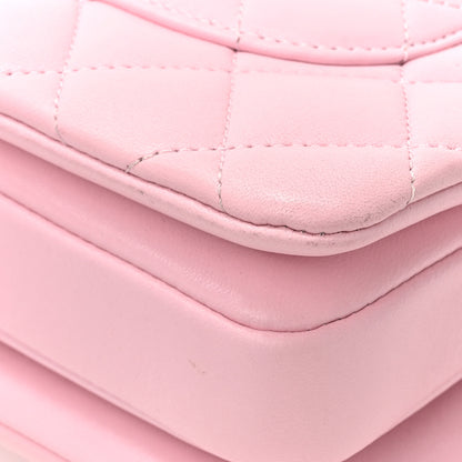 Chanel Lambskin Quilted Small Trendy CC Flap Dual Handle Bag Light Pink 14 of 14