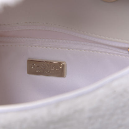 Chanel Sequin Mini Rectangular Flap White 6 of 10