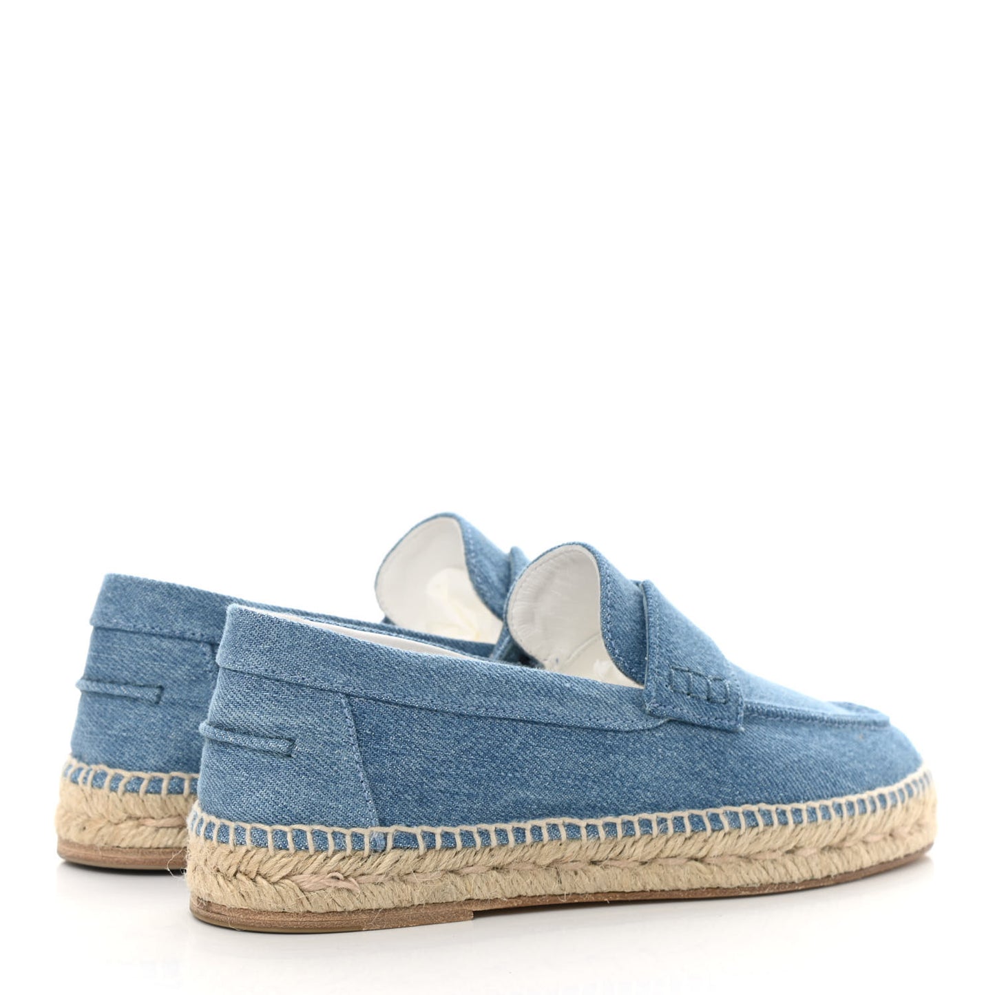 Denim Canvas Womens Trip Espadrilles 36 Bleu Clair