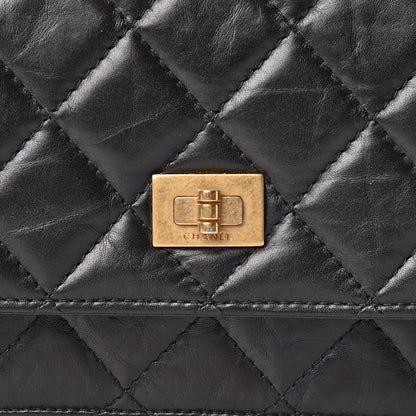 Chanel Aged Calfskin Quilted Reissue Wallet On Chain WOC Black 11 of 12