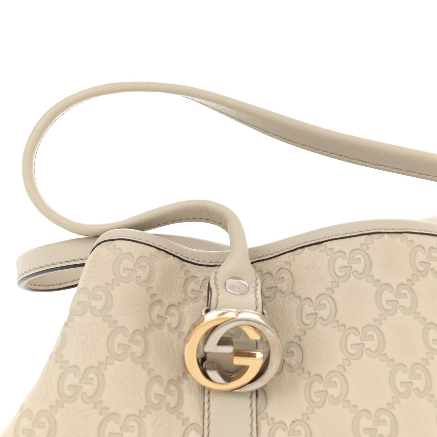 Guccissima Medium GG Twins Tote Off White