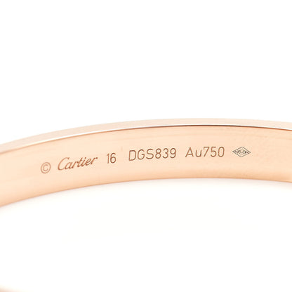 Cartier 18K Pink Gold LOVE Bracelet 16 4 of 5