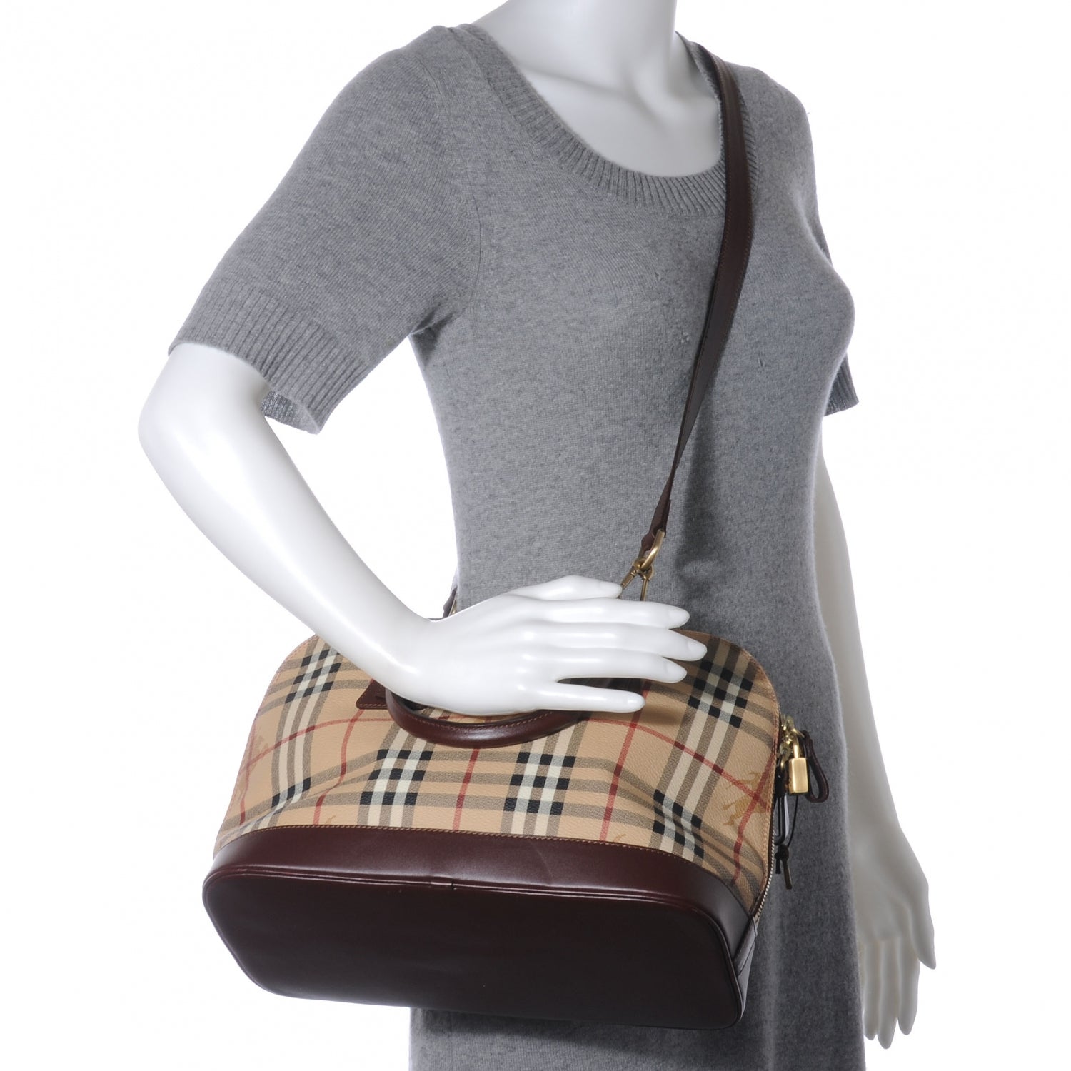 Burberry Haymarket Check Picadilly Bowler 2 of 7