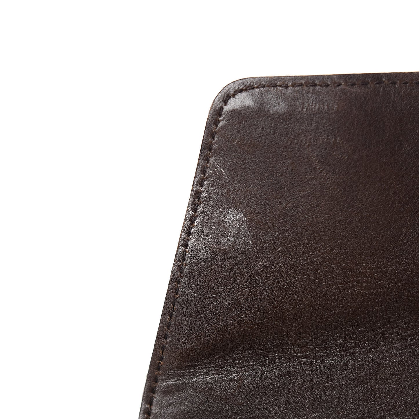 Monogram Studded Large Horsebit Clutch Dark Brown