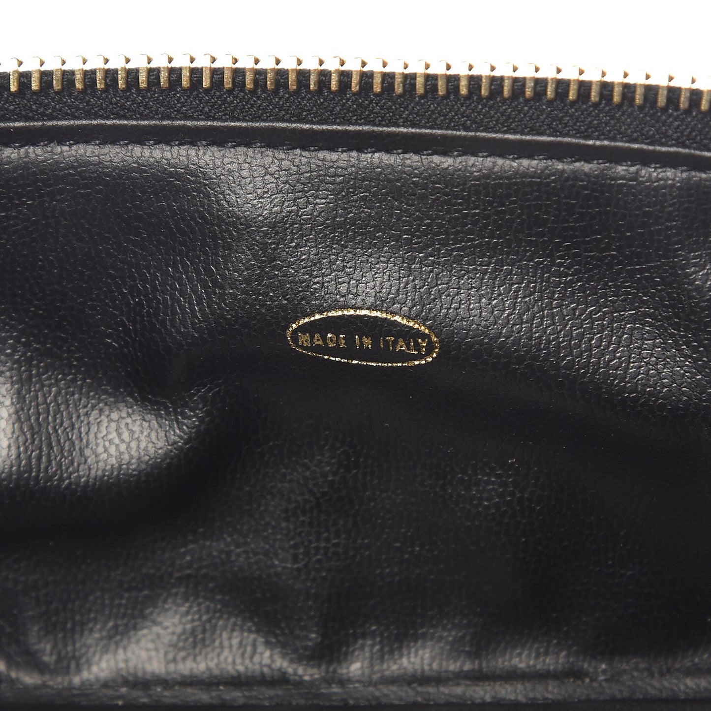 Lambskin Vanity Cosmetic Case Black