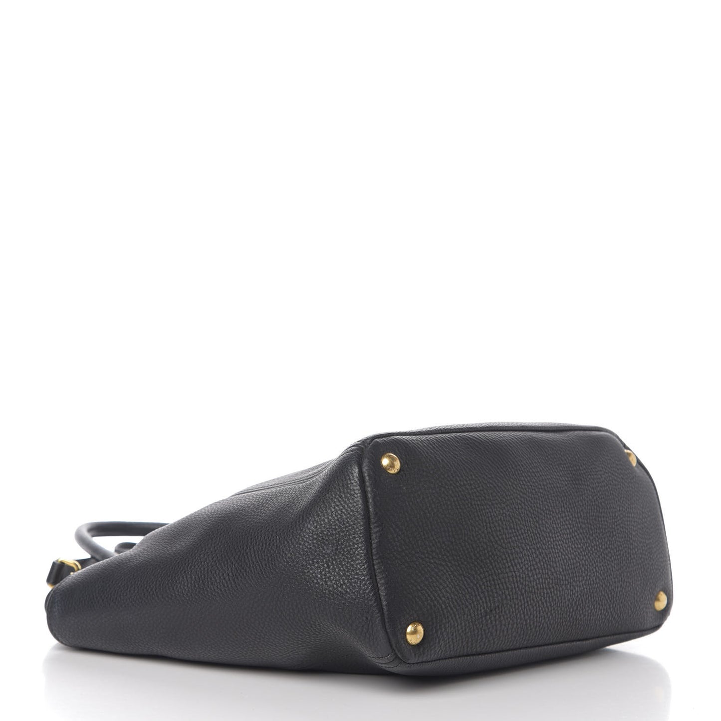 Vitello Daino Side Pocket Tote Black