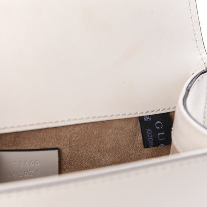 Gucci Calfskin Mini Sylvie Chain Shoulder Bag White 9 of 10