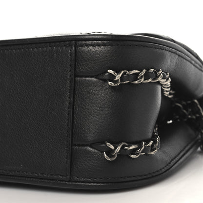 Chanel Calfskin Quilted Small Frame In Chain Flap Black 10 of 10