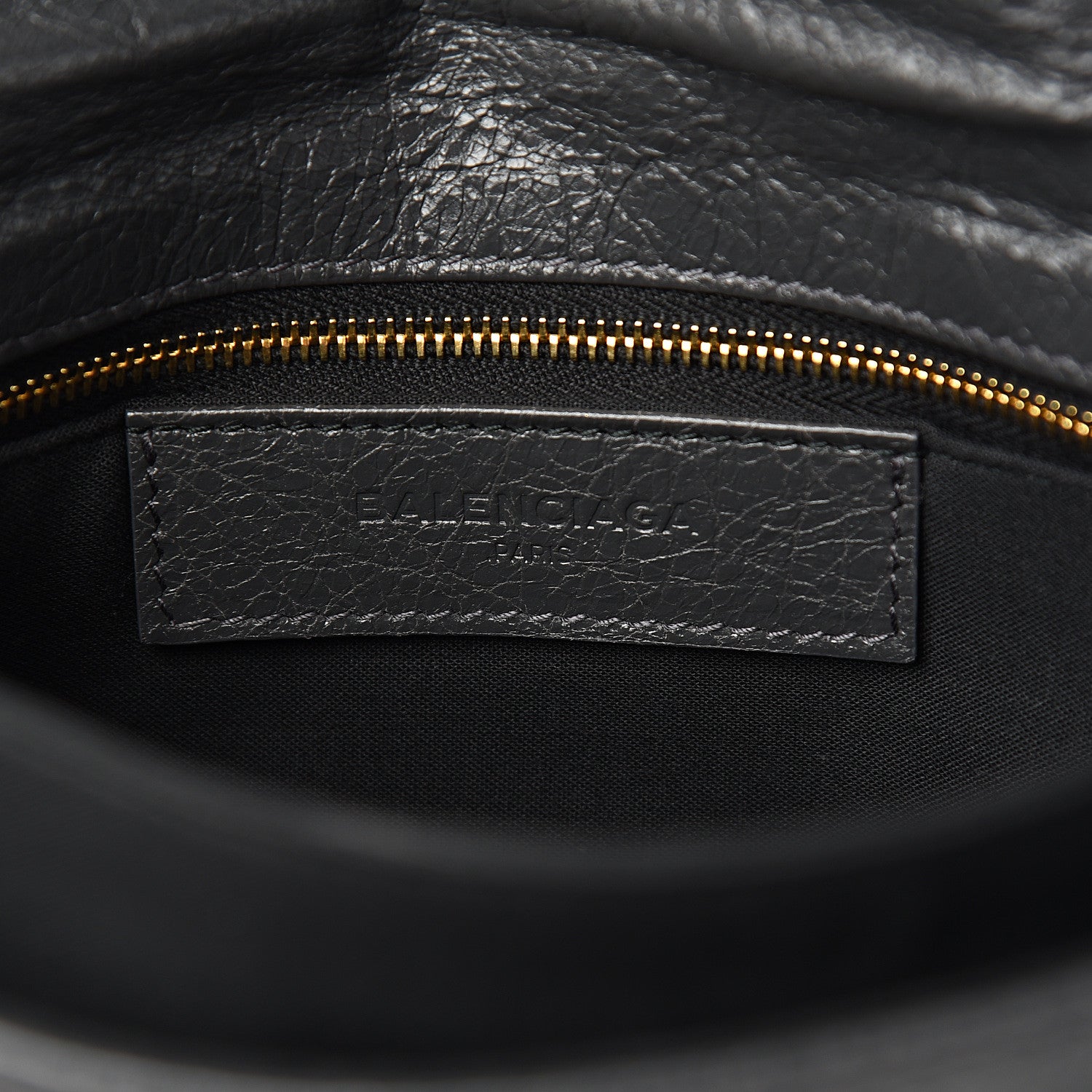 Balenciaga Agneau Giant 12 Gold Hardware Envelope Strap Clutch Gris Fossile 5 of 9