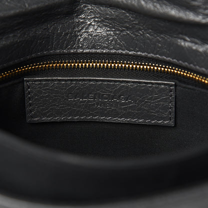 Balenciaga Agneau Giant 12 Gold Hardware Envelope Strap Clutch Gris Fossile 5 of 9