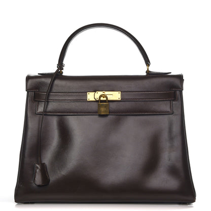 Hermes Box Kelly Retourne 32 Chocolate 1 of 22