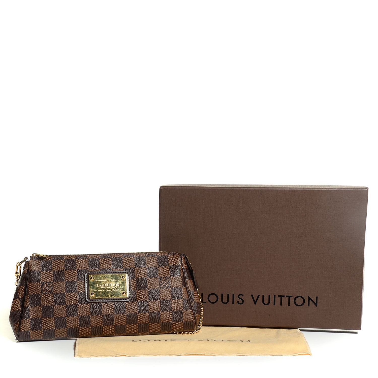 Louis Vuitton Damier Ebene Eva Clutch 5 of 8