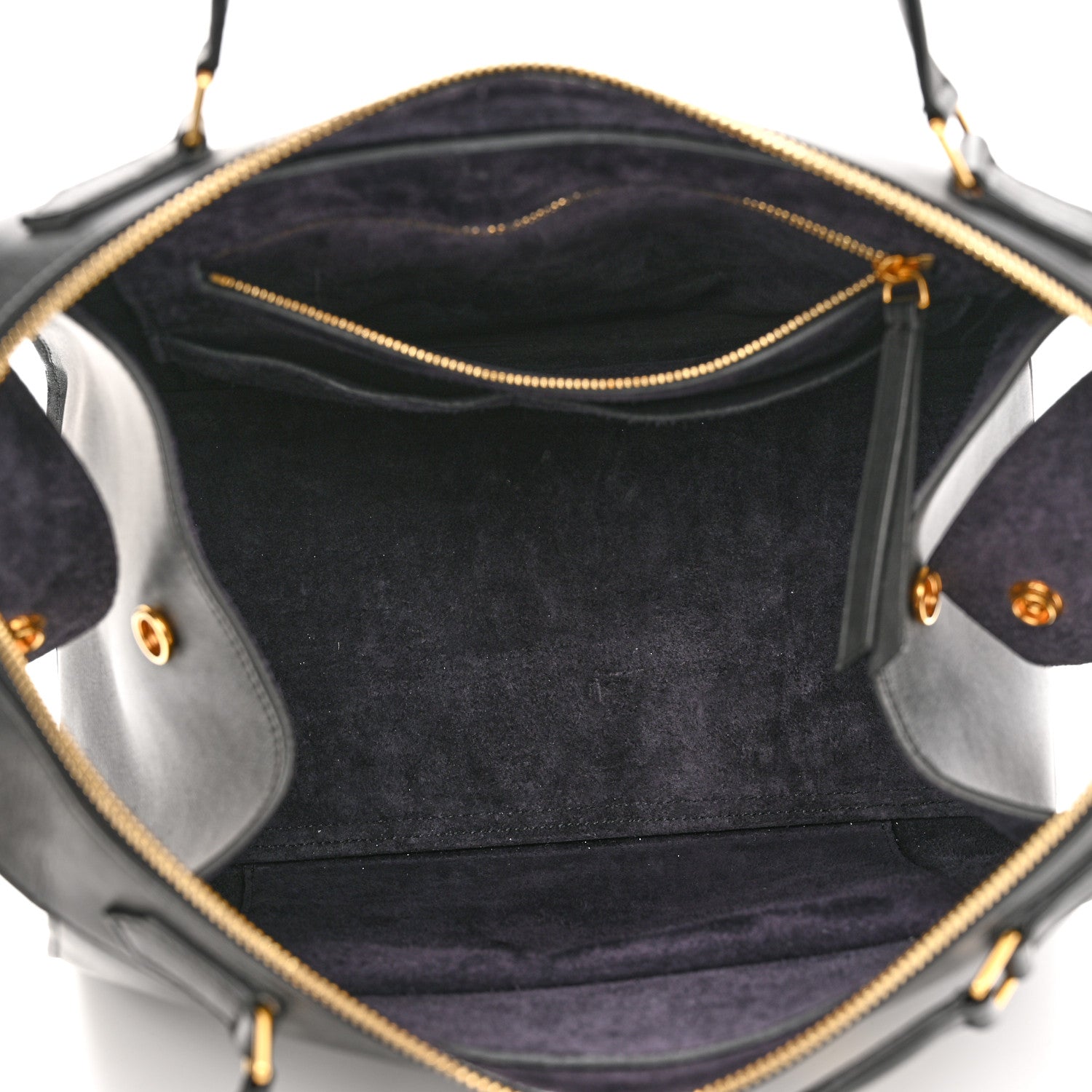 Celine Smooth Calfskin Small Ring Bag Black 4 of 11