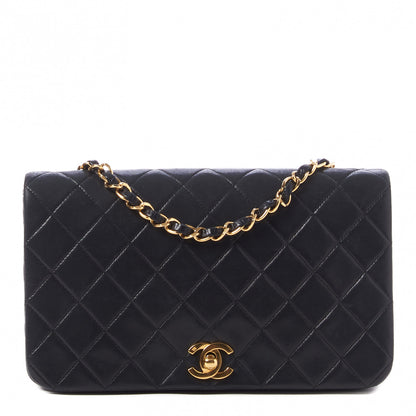 Chanel Lambskin Quilted Small Single Flap Black 1 of 10