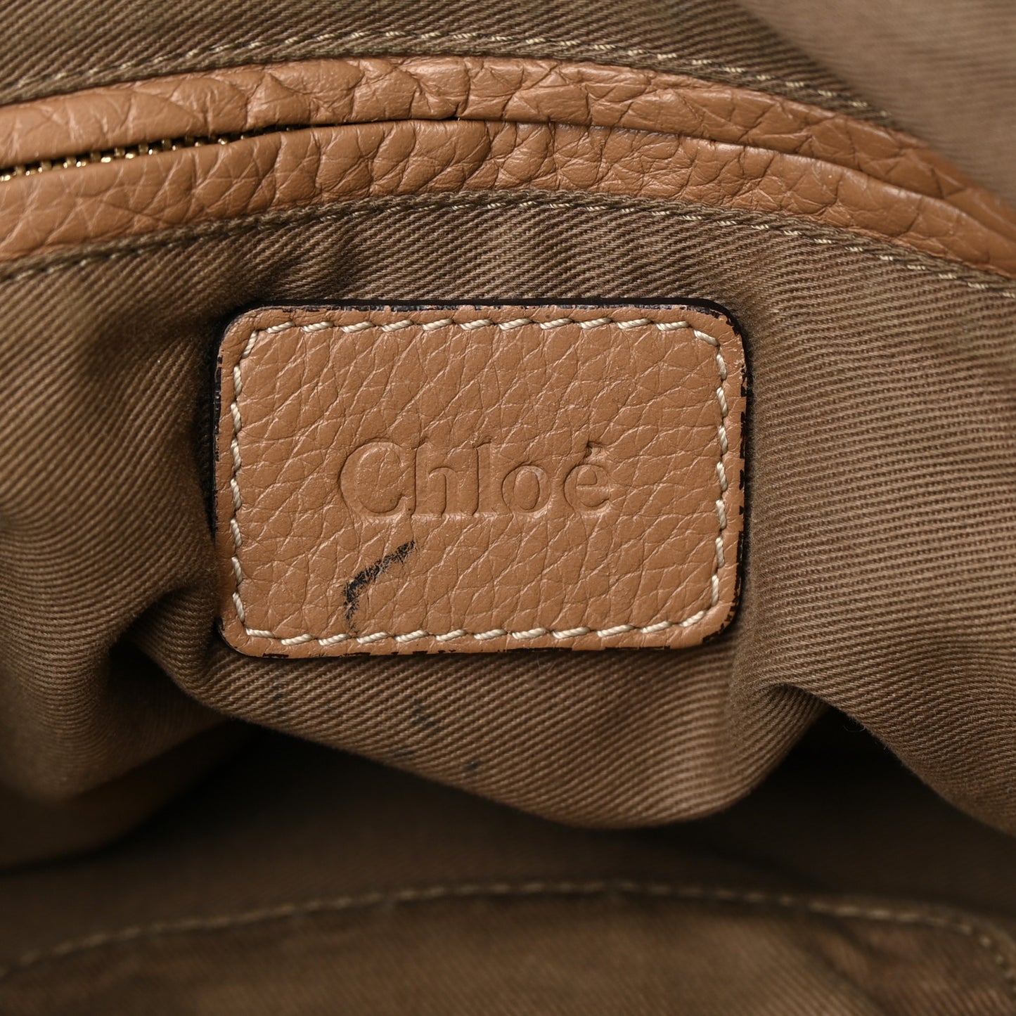 Calfskin Medium Marcie Satchel Light Tan
