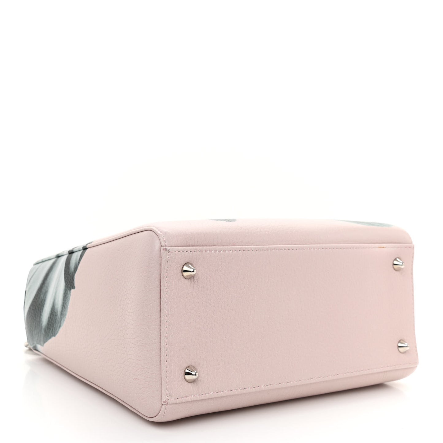 Deerskin Floral Printed Medium Lady Dior Pink