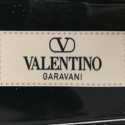 Valentino Garavani PVC Jelly Rockstud Caged Flat Thong Sandals 38 Black 7 of 8