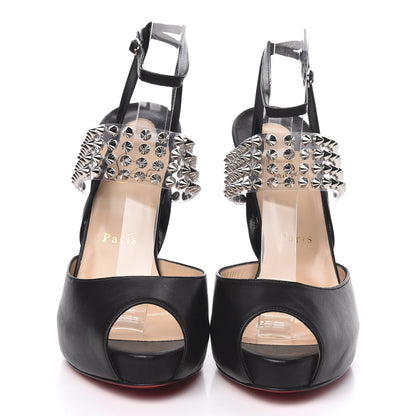 Christian Louboutin Nappa PVC Levitagirl 120 Sandals 39 Black 2 of 9