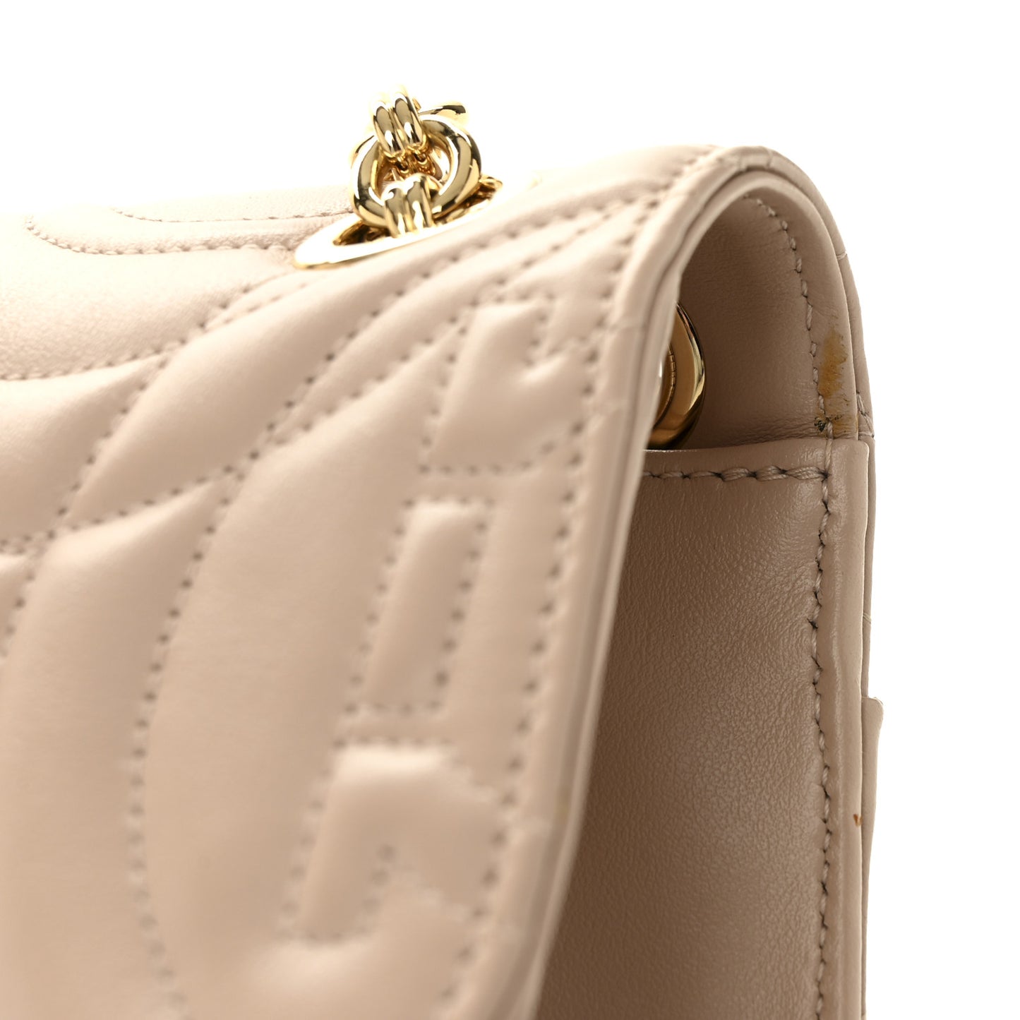 Calfskin Quilted Gancini Flap Bag Ameretti