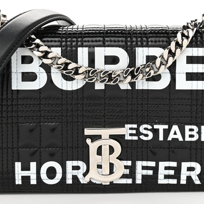 Burberry Patent Quilted Horseferry Print Small Lola Bag Black 8 of 11