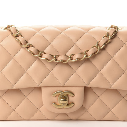 Chanel Lambskin Quilted Mini Rectangular Flap Beige 10 of 10