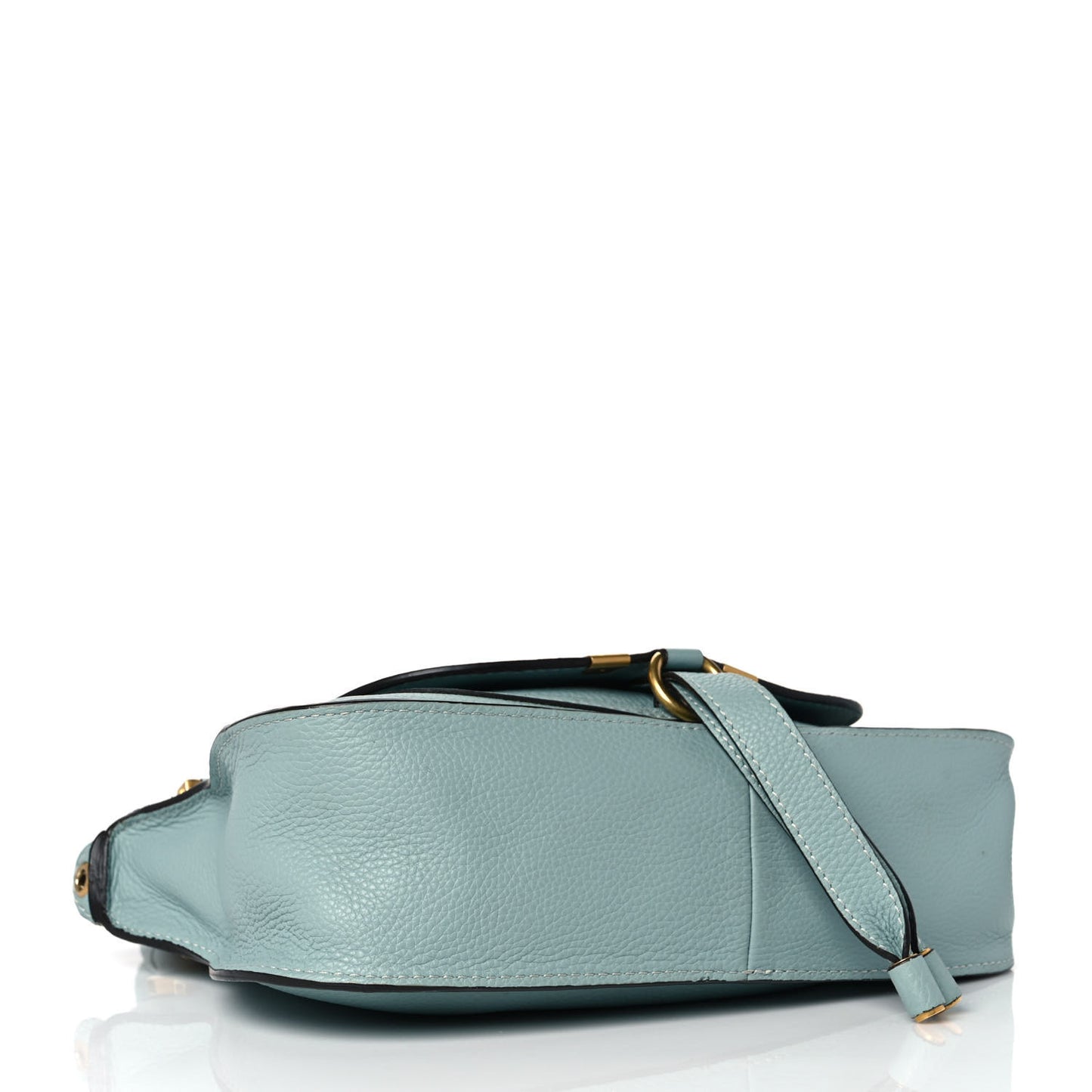 Calfskin Small Marcie Satchel Faded Blue